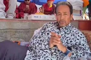 Sonam Wangchuk during protest in Leh in Ladakh!