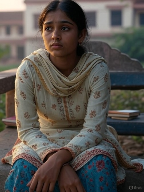 A representative image of stressed scholar !