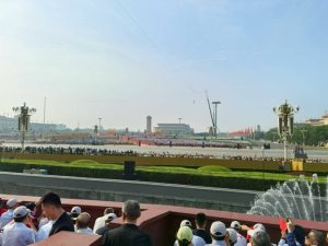The military parade at Tiananmen Square in Beijing in China!
