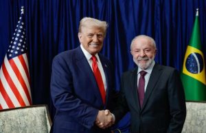 Brazil President Luiz Inacio Lula da Silva met his US counterpart Donald Trump.