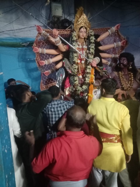 Durga Idol immersion procession !