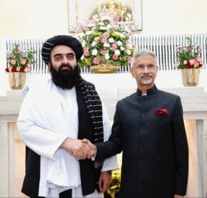 EAM S Jaishankar with Afghanistan’s Taliban Foreign Minister Amir Khan Muttaqi !