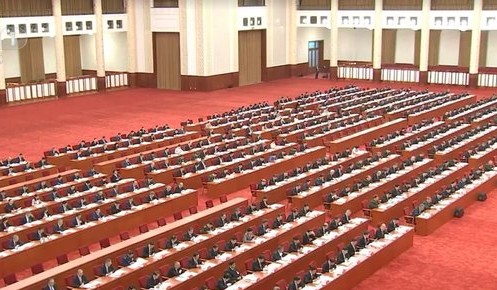 Empty chairs at China's fourth Plenum.