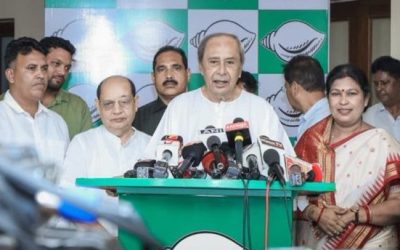 Former Odisha CM Naveen Patnaik during campaign for Nuapada bypoll.