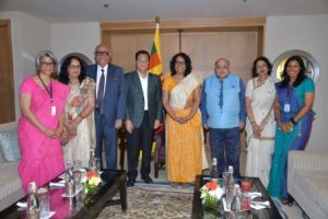 Sri Lanka's Prime Minister Dr. Harini Amarasuriya at Hindu College in New Delhi