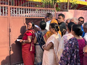 Voters in Purnea in 2024 Lok Sabha elections.