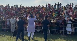 AIMIM leader Asaduddin Owaisi in Bihar's Seemanchal on Tuesday.