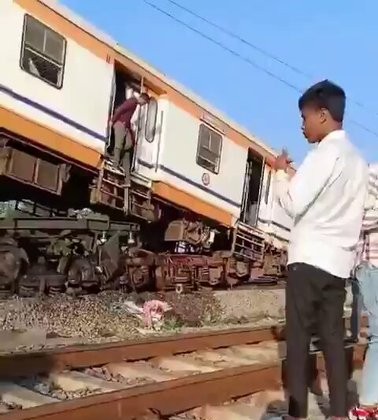 Bilaspur train accident in Chhattisgarh.