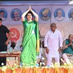 Congress leader Priyanka Gandhi Vadra hold rallies in Bihar on Saturday.