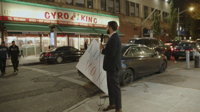 Democrat Zohran Mamdani during Campaign for NYC Mayor election.