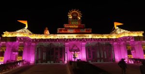 Dharma flag hoisting at the Ram Temple in Ayodhya.