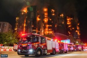 Hong Kong Fire in a residential complex killed 36 people.