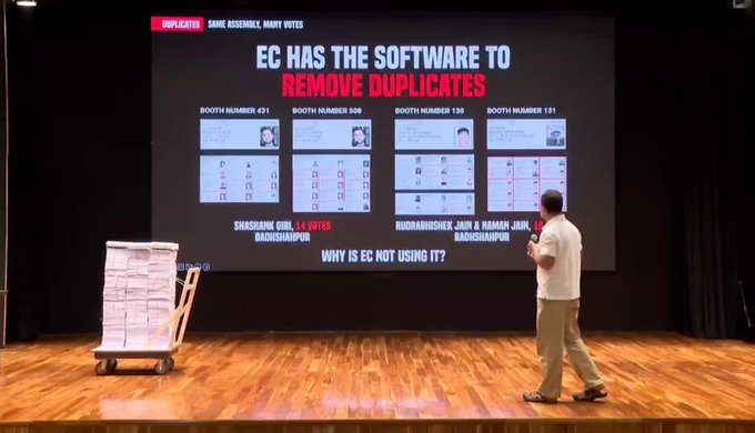 LoP Rahul Gandhi press conference in New Delhi.