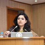 Swati Pandey, Principal Director, Office of the Comptroller and Auditor General of India, presented key audit findings at the CAG–ICSSR Colloquium.