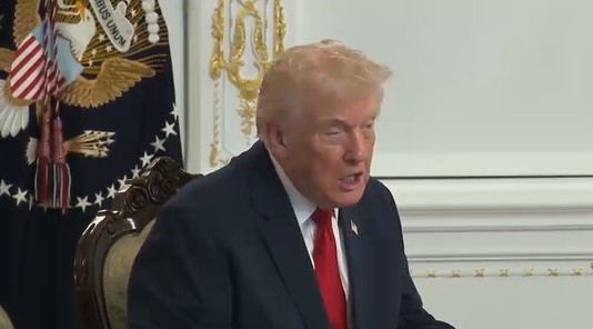 US President Donald Trump speaks after the killing of US National Guard Sarah Beckstrom in DC shootout.