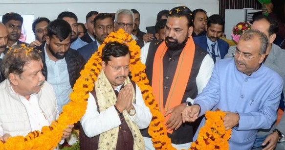 Bihar BJP fetes Nitin Nabin on his appointment as national working president of the party.