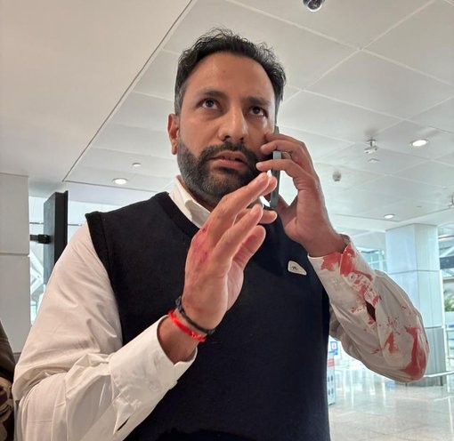 Air India Express suspends Capt. Vijender Sejwal for violence against a passenger at Delhi airport.