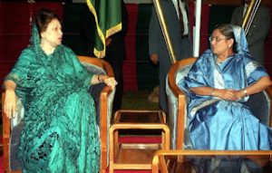 Khaleda Zia and Sheikh Hasina.