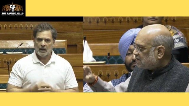 Rahul Gandhi Vs Amit Shah in the Lok Sabha.