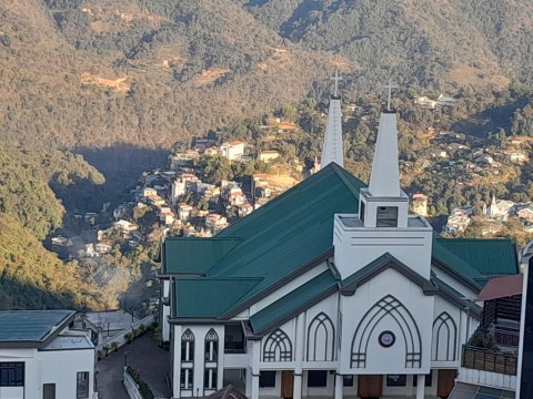 A church in Aizwal in Mizoram.