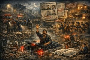 A representative image of Noida drowning case.