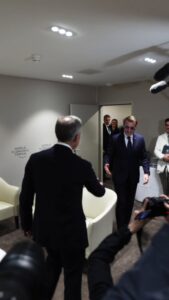 Canadian Prime Minister Mark Carney meets French President Emmanual Macron on sidelines of WEF, Davos.