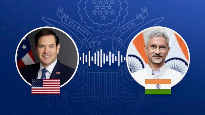 EAM S Jaishankar and US Secretary of State Marco Rubio hold discussions on phone.