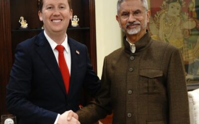 EAM S Jaishankar with US Amabassador in New Delhi Sergio Gor.