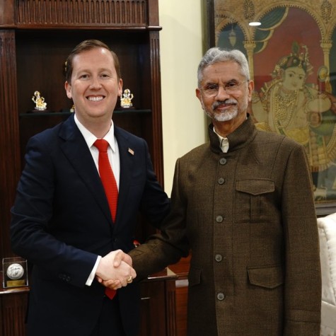 EAM S Jaishankar with US Amabassador in New Delhi Sergio Gor.