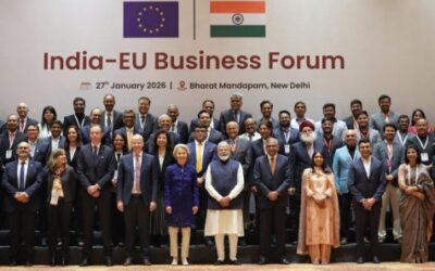 India EU Business Forum meeting in New Delhi on Tuesday.