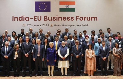 India EU Business Forum meeting in New Delhi on Tuesday.