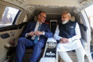 PM Modi hosts Chancellor Friedrich Merz.