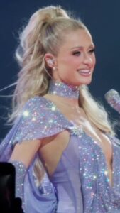 Pop star Paris Hilton.