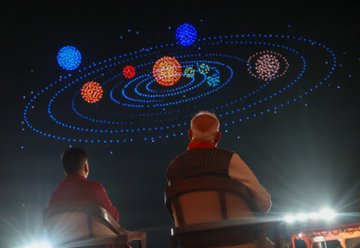Prime Minister Narendra Modi at Somnath Temple celebrations.