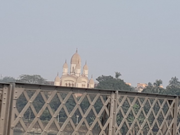 Victoria Memorial in Kolkata under a spell of heavy haze on Tuesday.