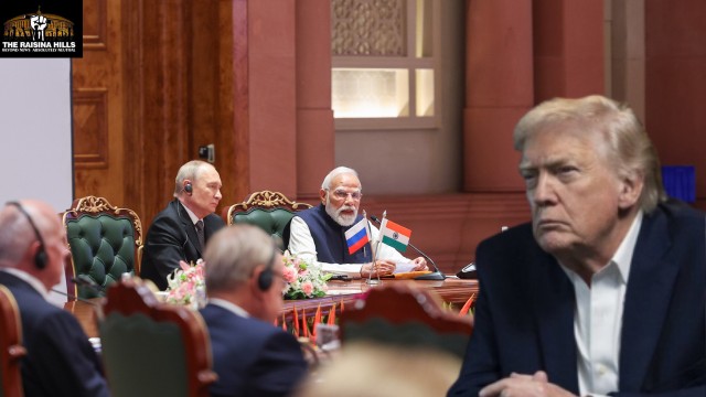 PM Narendra Modi with Russian President Vadimir Putin.