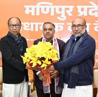 BJP legislative party elected Y Khemchand as leader.