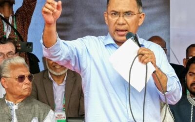 BNP Chairman Tarique Rahman’s election rally in Barishal.