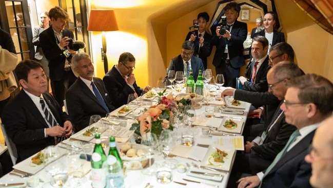 EAM S. Jaishankar at a G-4 meeting of India, Germany, Japan and Brazil to discuss reformed multilateralism in Munich in Germany.