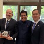 Union Minister for Commerce Piyush Goyal hosted his US counterpart Howard Lutnick over a lunch on Thursday.