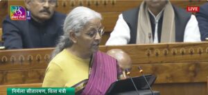 Union Minister for Finance Nirmala Sitharaman in the Lok Sabha on Sunday.