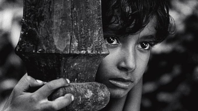 A still from the film Pather Panchali.