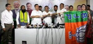 Bangshibadan Barman joined the BJP in Kolkata.