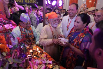 Delhi CM Rekha Gupta at a function on Sunday.