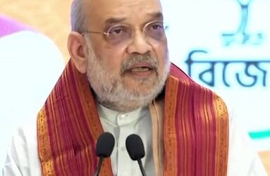 Home Minister Amit Shah in Kolkata.