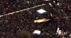 No Kings protests in the US against Trump.