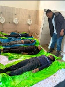 Body of slain cadres in Ukhrul town