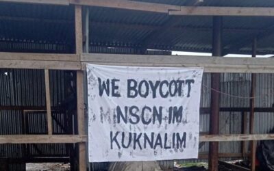Poster calling for boycott of NSCNIM in Manipur.