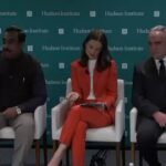 BJP leader Ram Madhav at the Hudson Institute in the US.