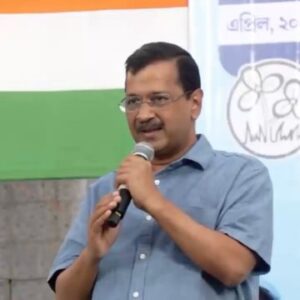 Former Delhi CM Arvind Kejriwal campaigns for TMC in Kolkata.